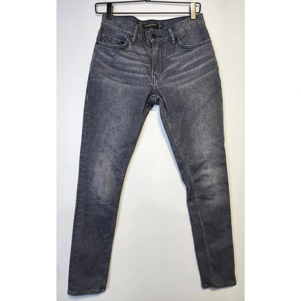 Banana Republic Jeans Slim‎ Fit Skinny Men 28x30 RMD Rapid Movement Denim Gray
